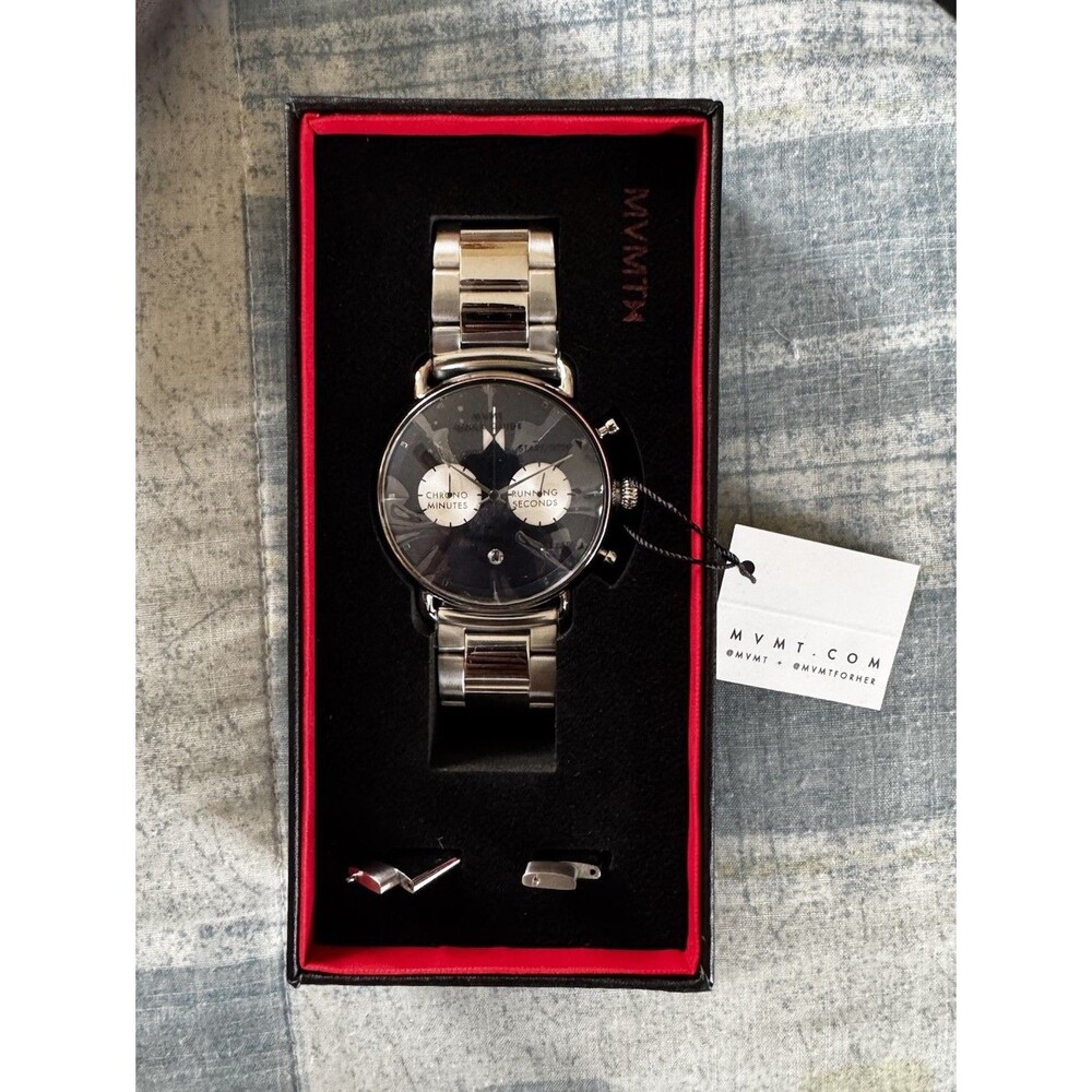 MVMT Blacktop Men's 47 MM Astro Blue Chronograph Watch